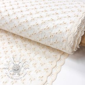 Bombažna tkanina EMBROIDERY Rosemary white