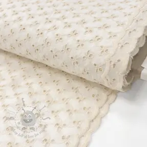 Bombažna tkanina EMBROIDERY Rosemary off white