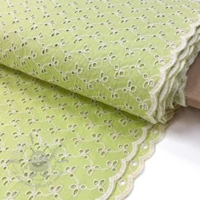 Bombažna tkanina EMBROIDERY Rosemary lime