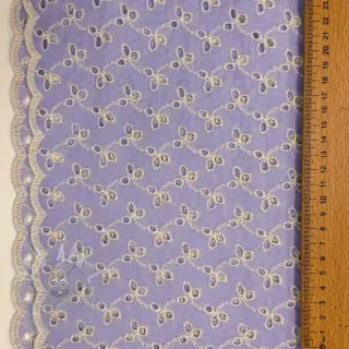 Bombažna tkanina EMBROIDERY Rosemary lilac