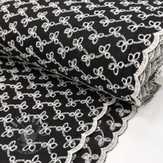 Bombažna tkanina EMBROIDERY Rosemary black