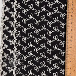 Bombažna tkanina EMBROIDERY Rosemary black