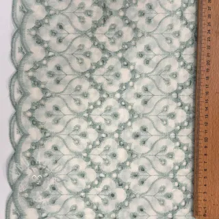 Bombažna tkanina EMBROIDERY Lilian mint