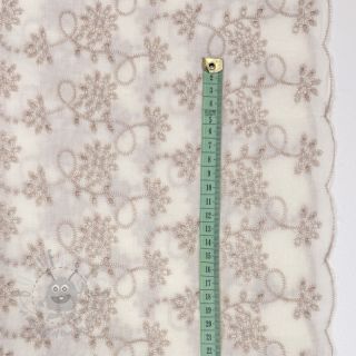 Bombažna tkanina EMBROIDERY Lilian ecru