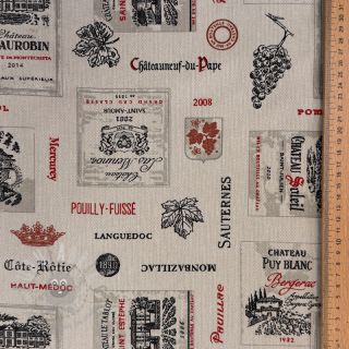 Dekorativno blago Linenlook Vincennes rouge