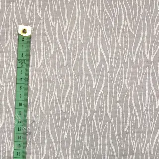 Dvoslojna gaza/muslin Leaves light grey