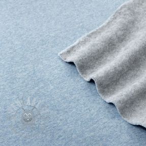 Kosmatena prevešanka JOGGING blue melange