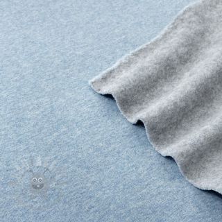 Kosmatena prevešanka JOGGING blue melange