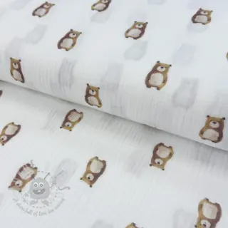 Dvoslojna gaza/muslin Animals design B digital print ORGANIC