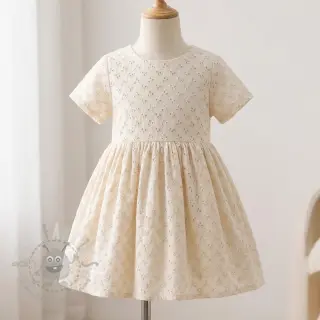 Bombažna tkanina EMBROIDERY Rosemary off white