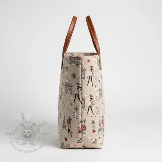 Dekorativno blago Linenlook Cute Paris multico