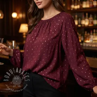 Viskoza LUREX burgundy