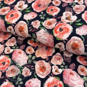 Jersey Roses navy digital print