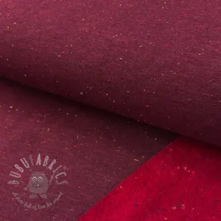 Kosmatena prevešanka COSY burgundy melange
