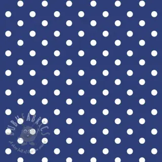 Bombažna tkanina Dots cobalt