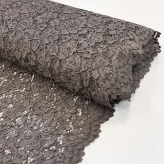 Čipka Scallop dark grey