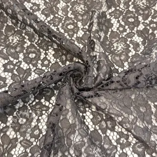 Čipka Scallop dark grey