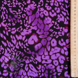 Viskoza ROSELLA STRETCH Animals purple