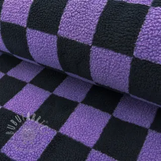 Plaščevina TEDDY JACQUARD Checks purple