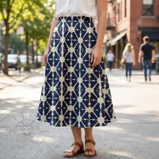 Bombažna tkanina BATIK navy