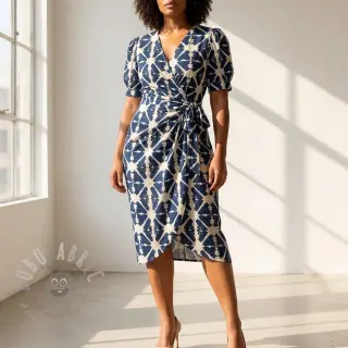 Bombažna tkanina BATIK navy