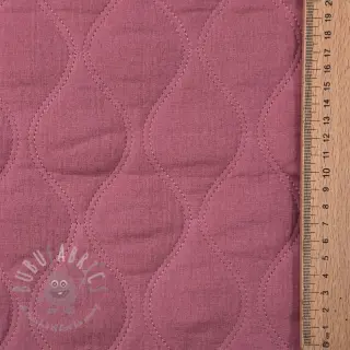 Dvostruka gaza/muslin QUILT Wave mauve