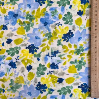 Viskoza STRETCH Flowers off white digital print