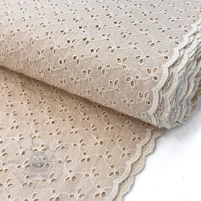 Bombažna tkanina EMBROIDERY Rosemary beige