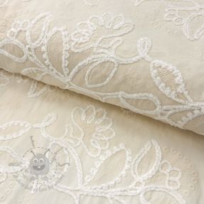 Bombažna tkanina EMBROIDERY Chenille Manon design B