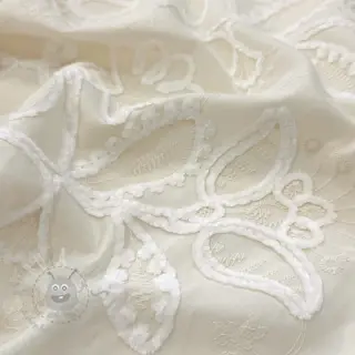 Bombažna tkanina EMBROIDERY Chenille Manon design B