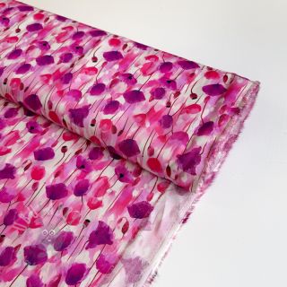 Viskoza RAYON POPLIN Poppys design B