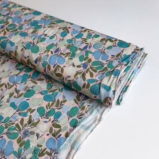 Viskoza RAYON POPLIN Simplistic flowers design C