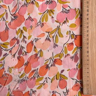 Viskoza RAYON POPLIN Simplistic flowers design A