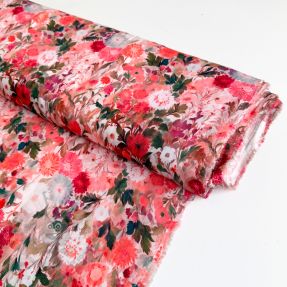 Viskoza RAYON POPLIN Wild flowers design B