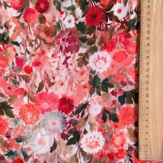 Viskoza RAYON POPLIN Wild flowers design B