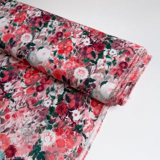 Viskoza RAYON POPLIN Wild flowers design D