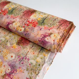 Viskoza RAYON POPLIN Love design B