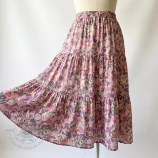 Viskoza RAYON POPLIN Simplistic flowers design B