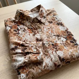 Viskoza RAYON POPLIN Wild flowers design C