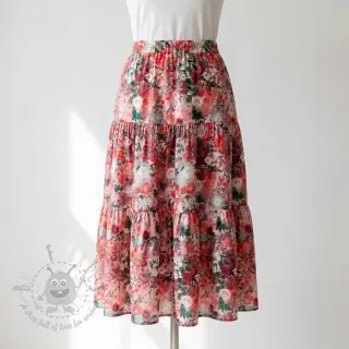 Viskoza RAYON POPLIN Wild flowers design D