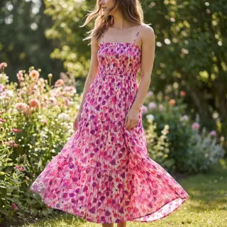Viskoza RAYON POPLIN Poppys design B