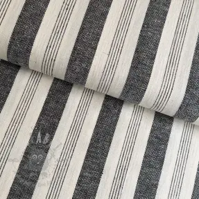 Lan YARN DYED BIG Stripe black