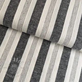 Lan YARN DYED BIG Stripe black