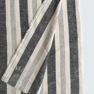 Lan YARN DYED BIG Stripe black