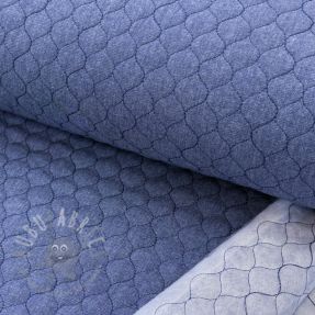 Prešita tkanina JEANS dark blue