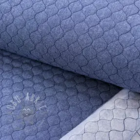 Prešita tkanina JEANS dark blue