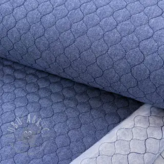 Prešita tkanina JEANS dark blue