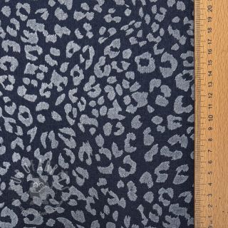 JEANS DENIM Leopard dark blue
