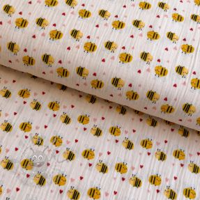 Dvoslojna gaza/muslin Bee mine design A