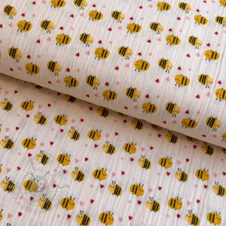 Dvoslojna gaza/muslin Bee mine design A